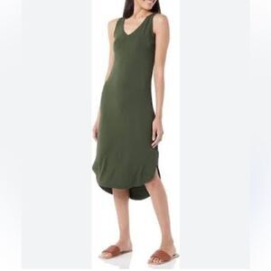 Daily Ritual Green V-Neck Sleeveless Dress, Size XS, NWT